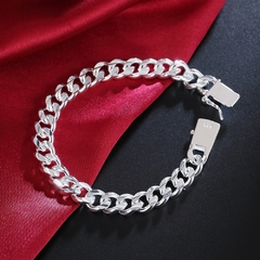 pulseira de prata 10mm na internet