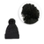 Touca com Pompom - Preta - comprar online