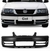PARACHOQUE DIANTEIRO GOL G3 2003/2005 PRETO LISO