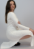 Vestido Um Ombro Branco
