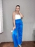 Calça Alfaiataria Acetinada Azul - loja online