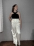 Calça Alfaiataria Acetinada Off White na internet