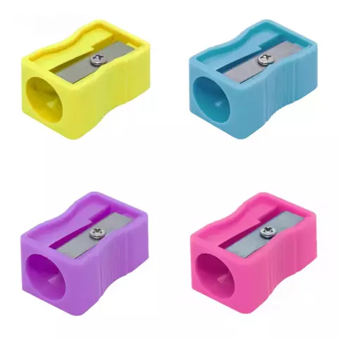 Apontador Escolar Cis 230 Para Lápis mais Grosso - 04 Unidades de cores sortidas