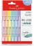 Kit Marca Texto FABER-CASTELL Tons Pastel Grifpen 6 Cores