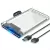 Case Para HD Externo Transparente USB 3.0 Transmissão 6Gbps Sata 2.5" HD ou SSD Exbom - ECASE-300