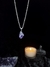 Dije Amatista Natural con cadena de acero quirúrgico. Equilibrio Emocional. - comprar online