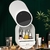 Forma do ovo led luz de mesa organizador espelho de maquiagem organizador caixa - loja online