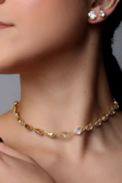 Choker Zircônias Cristal - comprar online