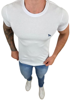 Camiseta Básica da ACT Branco com simbolo na internet