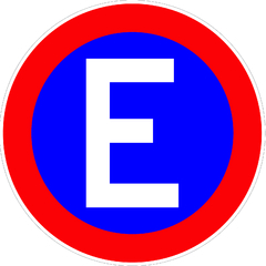 Cartel Vial Estacionamiento Exclusivo ø 60cm - comprar online