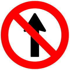 Cartel Vial No Avanzar ø 60cm - comprar online