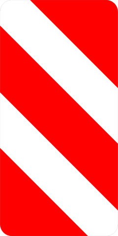 Cartel Vial Paneles de Prevención 30x60cm - comprar online