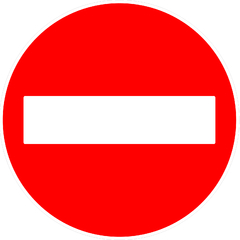 Cartel Vial Contramano ø 60cm - comprar online
