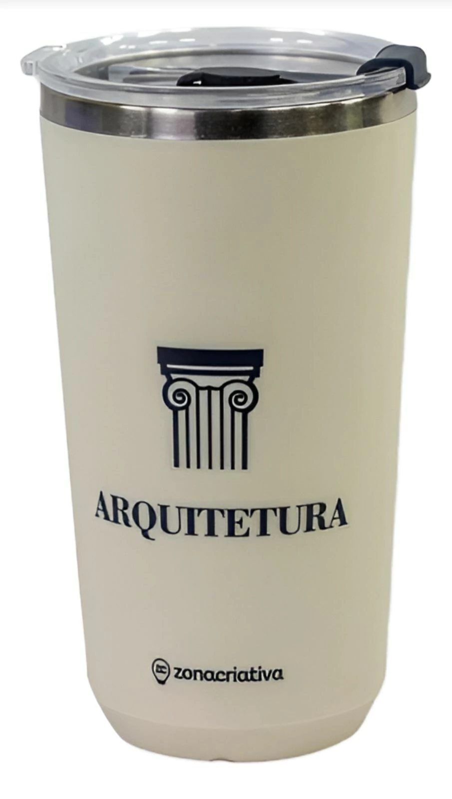 COPO 500ML C TAMPA ARQUITETURA INOX
