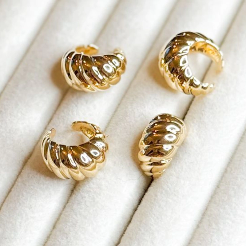 Piercing Fake - Croissant Bold - Dourado