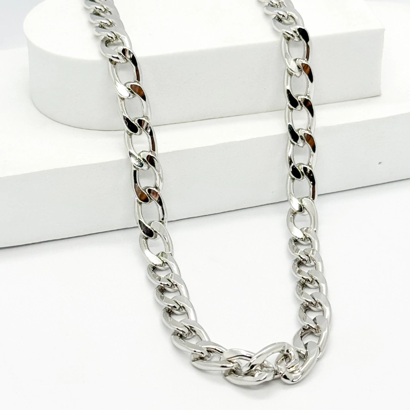 Choker Elos Grossos - Prateado