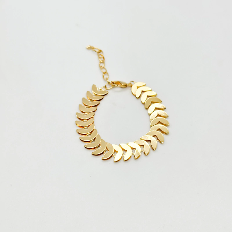 Pulseira Folhas - Dourada