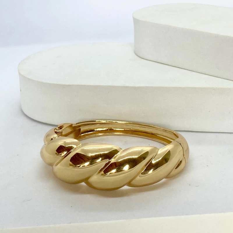 Bracelete Croissant Maxi - Dourado