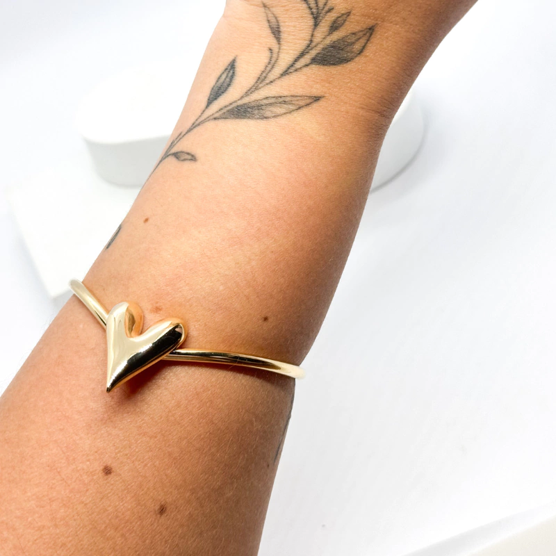 Bracelete Coração - Dourado