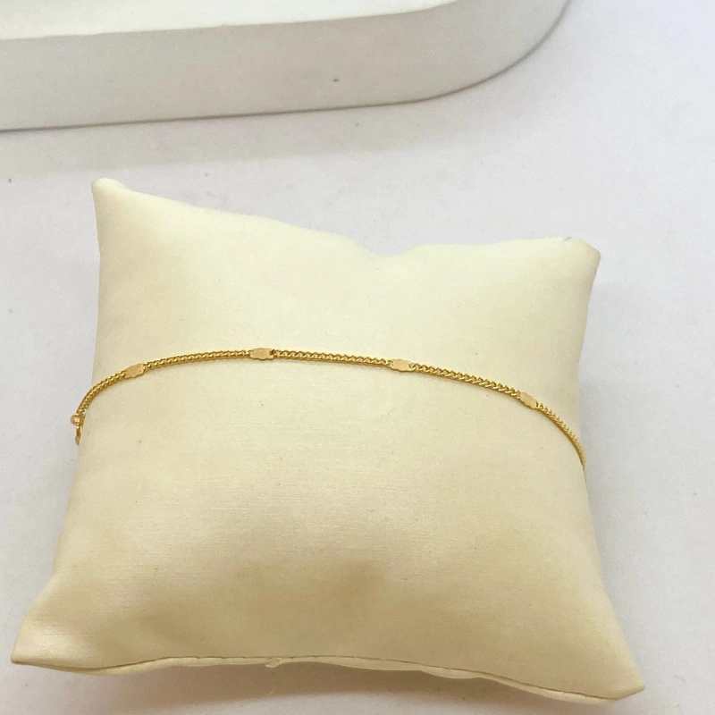 Pulseira Elos com Chapinha - Kids - Dourada