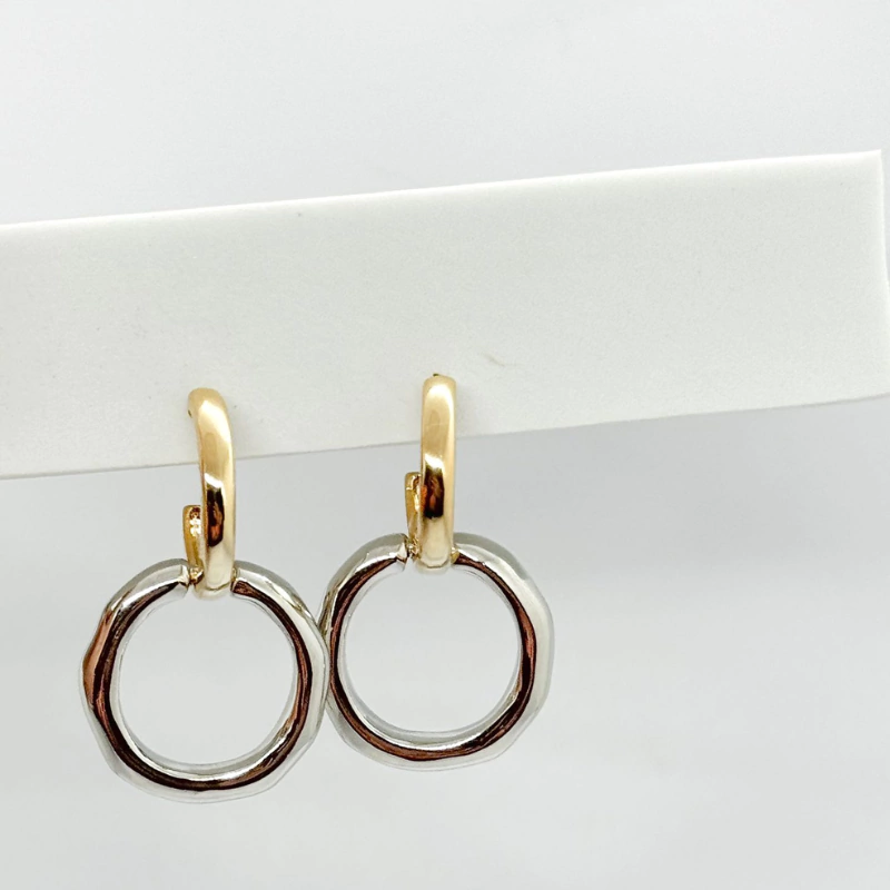 Argola Dupla - Mix de Banhos - Dourado