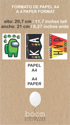 Image of Among us Happy Birthday Printable Banners