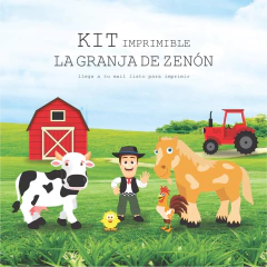 La Granja de Zenón decoración imprimible para cumpleaños - boom