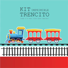 Train printable party set - buy online