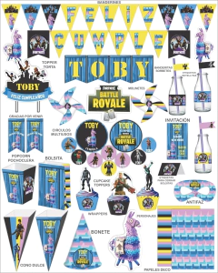 Fortnite printable party set - buy online