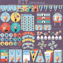 Baby Boss printable party set - buy online