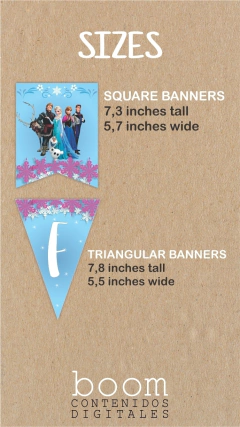 Frozen Happy Birthday Printable Banners - boom