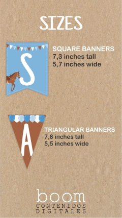 Horse Happy Birthday Printable Banners - online store