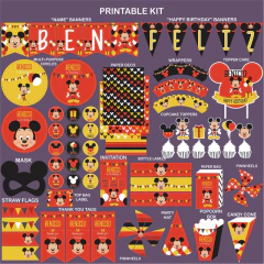Minnie Mouse printable party set