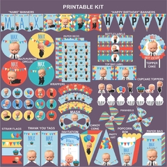 Baby Boss printable party set