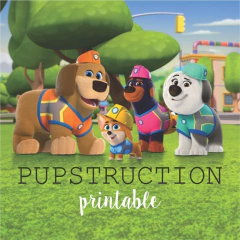 Pupstruction Happy Birthday Printable Banners - buy online