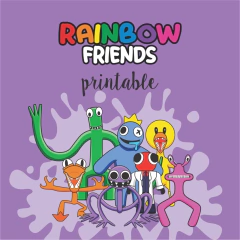 Rainbow Friends printable party set