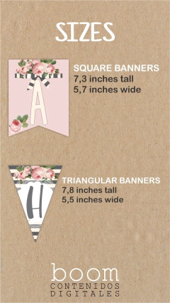 Roses Birthday Printable Banners - boom