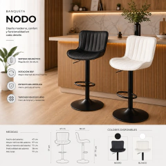 Banqueta Nodo Design, 20% de descuento en efectivo.