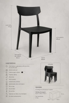 Silla Milo Design set de 12 sillas. 20% OFF en efectivo. - comprar online