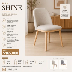 Silla Shine 20% OFF en efectivo.