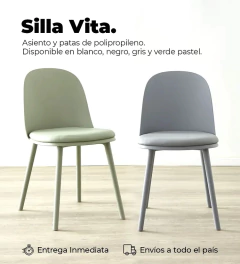 Silla Vita patas Polipropileno, 25% descuento en efectivo! - comprar online