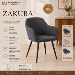 Sillon Zakura Design pata hierro . 20%OFF en efectivo.