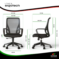Silla De Escritorio Delta Premium Ergonomica, 25%OFF en efectivo! - comprar online