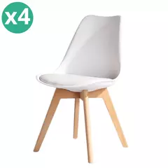 Silla de comedor Tulip set de 4 sillas. 25% OFF en efectivo.