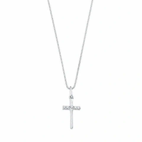Colar Cruz Prata - comprar online