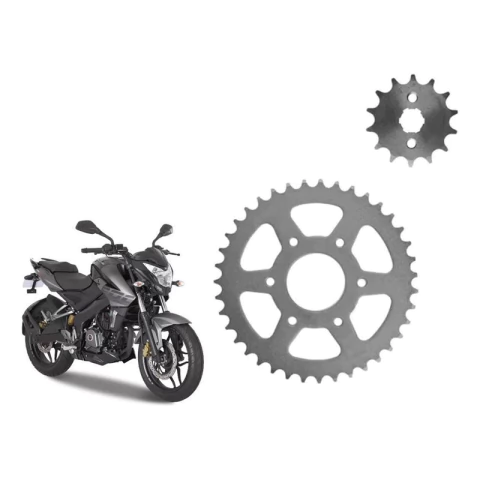 Kit Corona Y Piñon Bajaj Ns 200 Paso 428 40/15 6 Agujeros