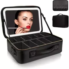 Maleta Maquillaje de Lujo con espejo luz LED