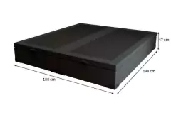 Box Baú Casal Queen Master Bipartido - comprar online