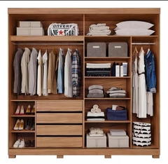 GUARDA ROUPA 2P DE CORRER COM ESPELHO - comprar online