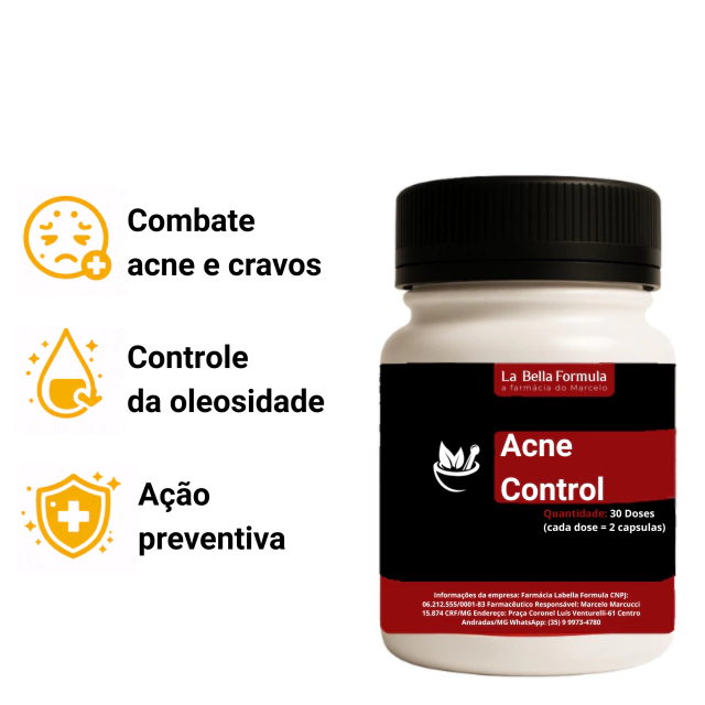 Capsulas AntiAcne - Acne Control 30 Doses